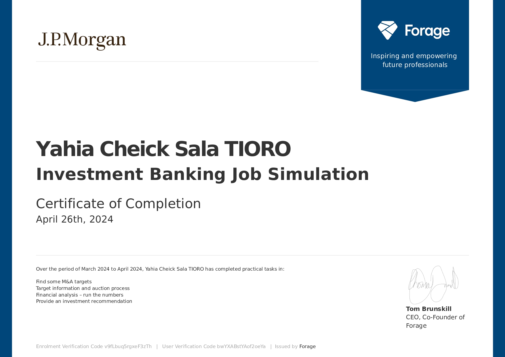 certfications