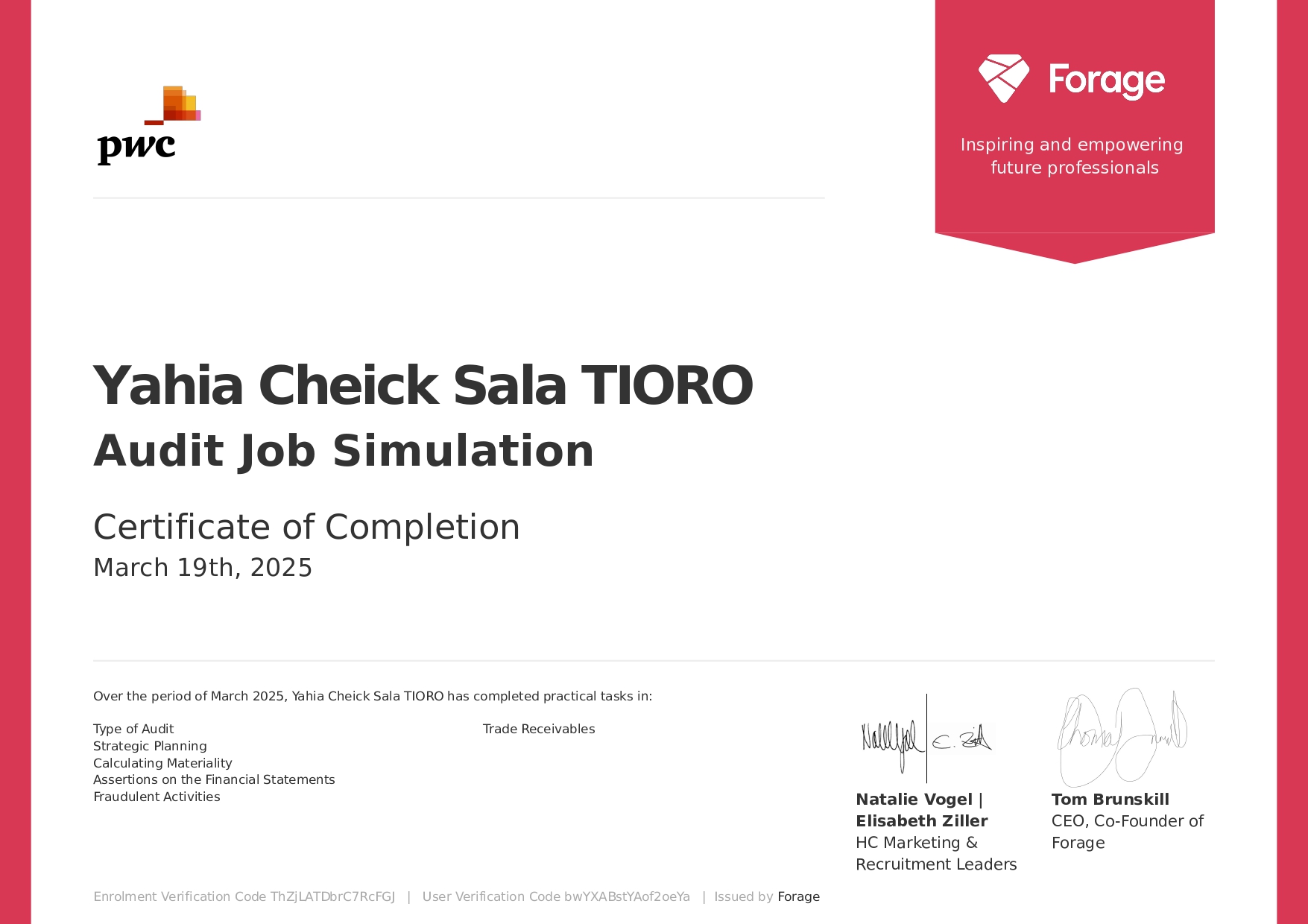 certfications